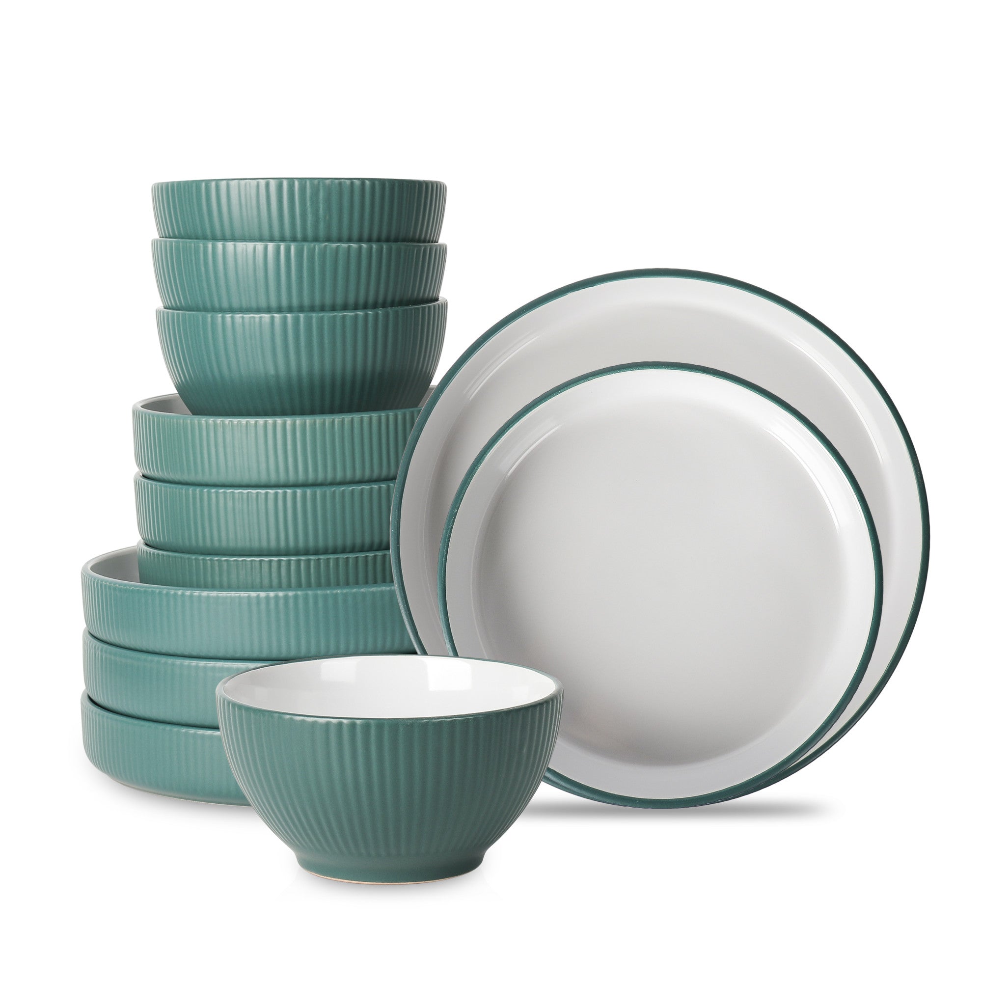 Celeste Grey Green Luxury Dinnerware Set