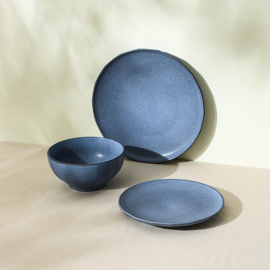 Rio Stoneware Dinnerware Set - Blue