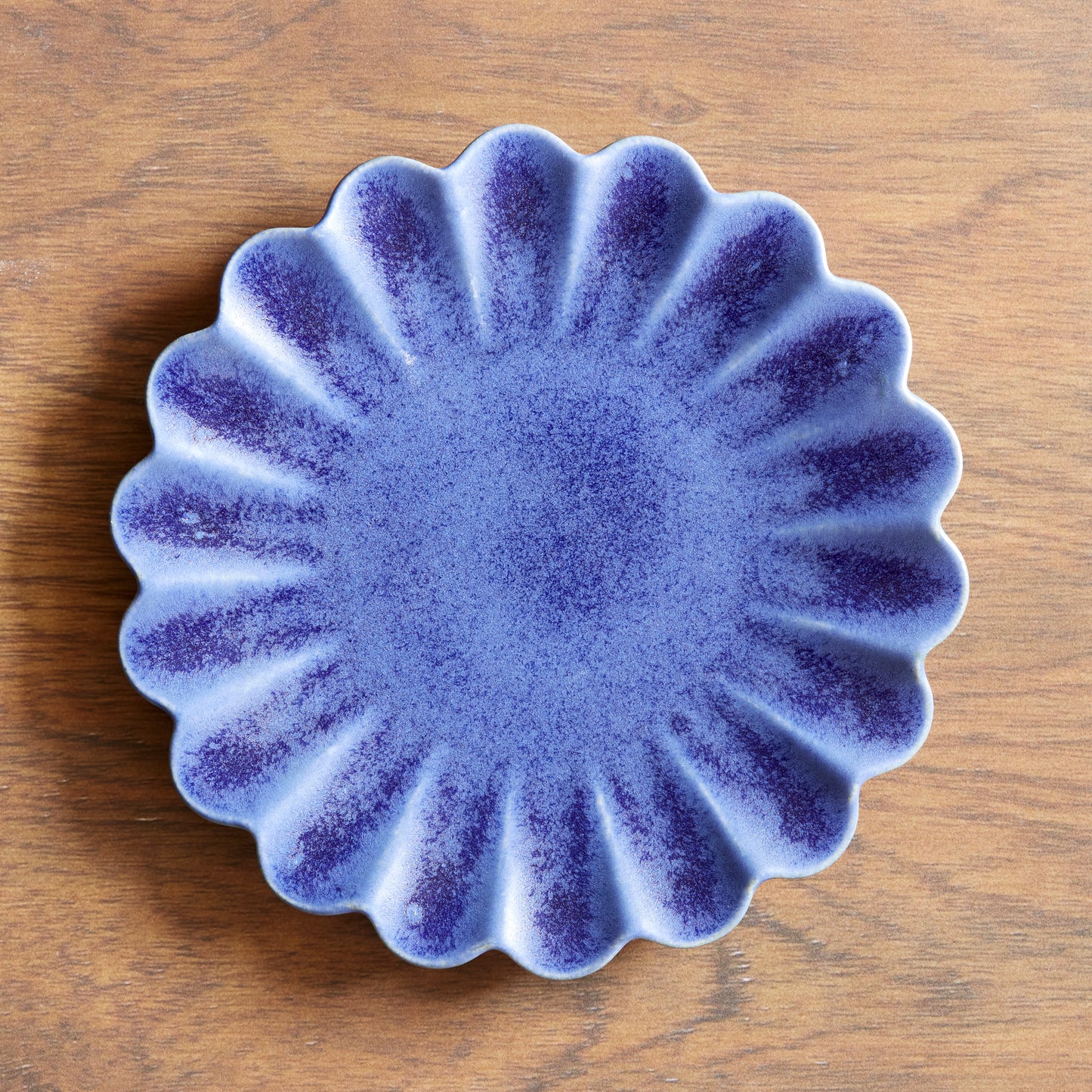 Dhalia Stoneware Salad Plate - Blue