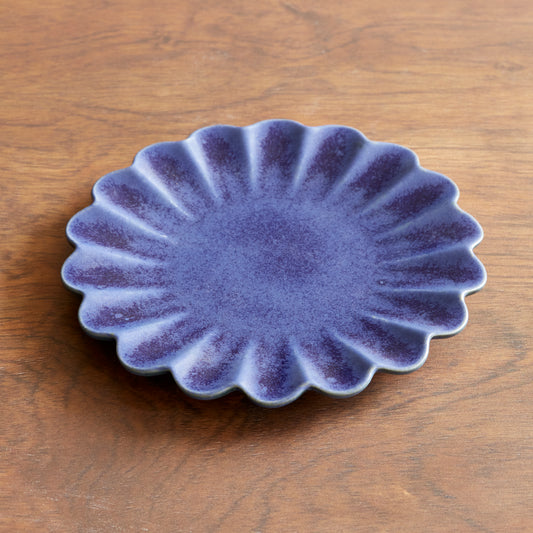 Dhalia Stoneware Salad Plate - Blue