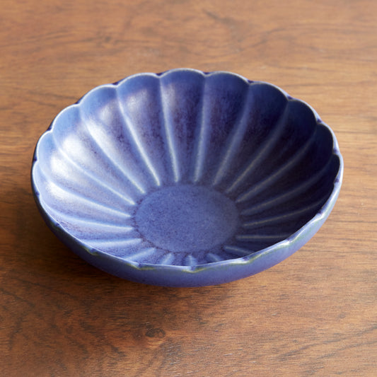 Dhalia Stoneware  Pasta Bowl - Blue