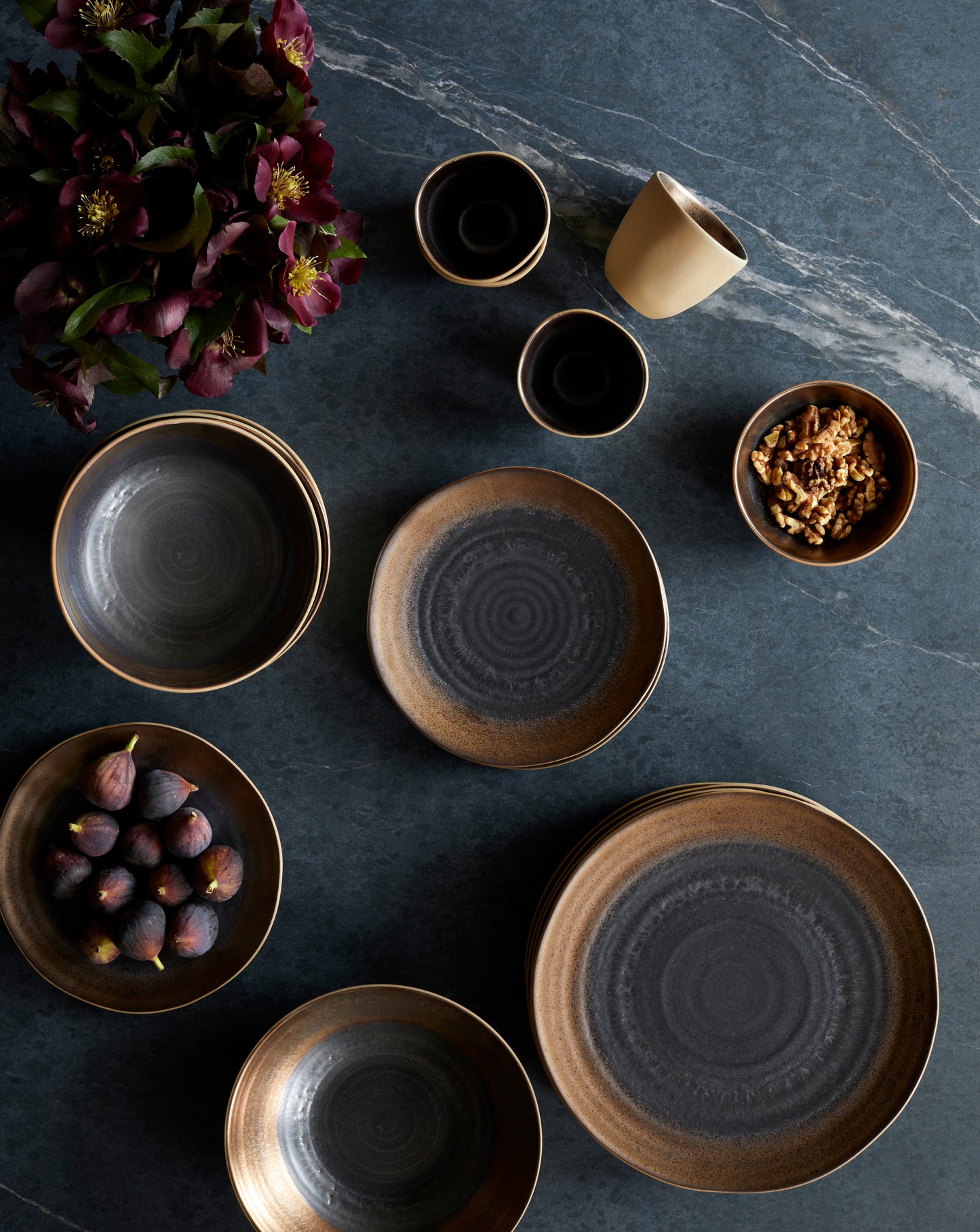 Akita Stoneware Dinnerware Set - Copper