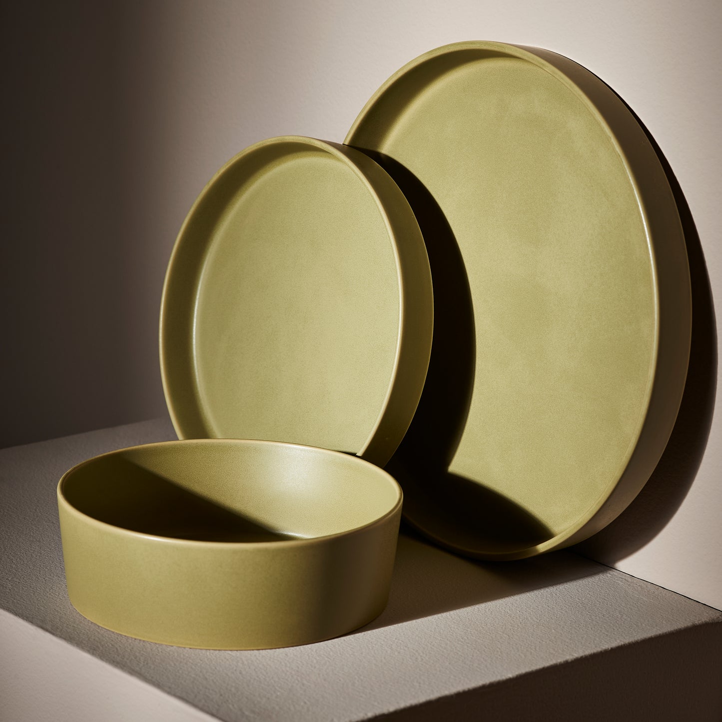 Modan Stoneware Dinnerware Set - Green