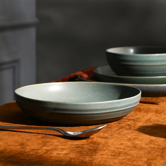 Elio Stoneware  Pasta Bowl - Green