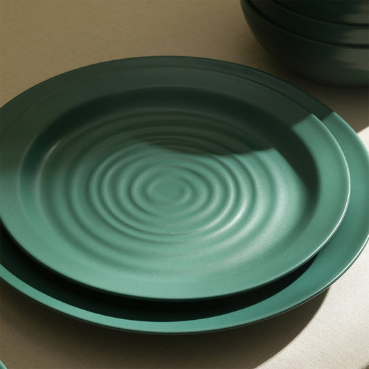 Orbit Stoneware Salad Plate - Green