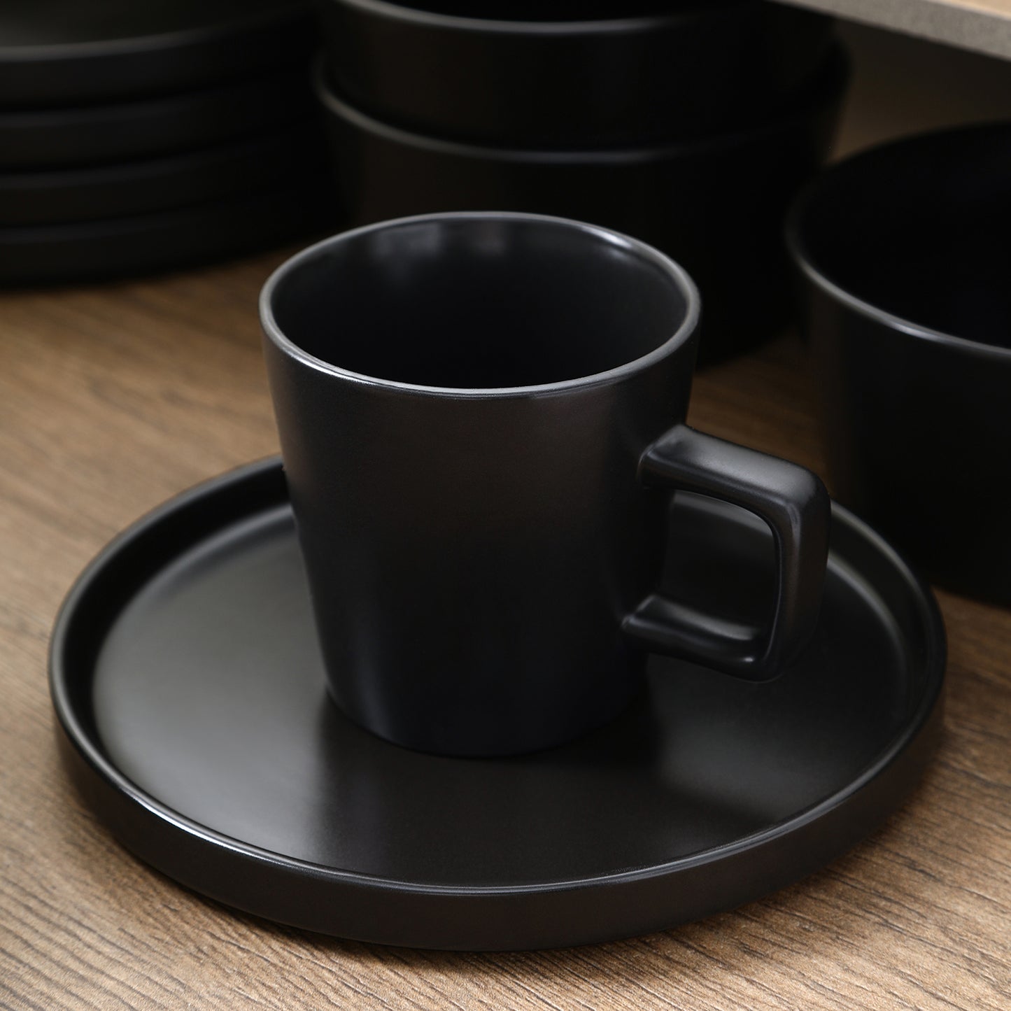 Celina Stoneware Mug - Black