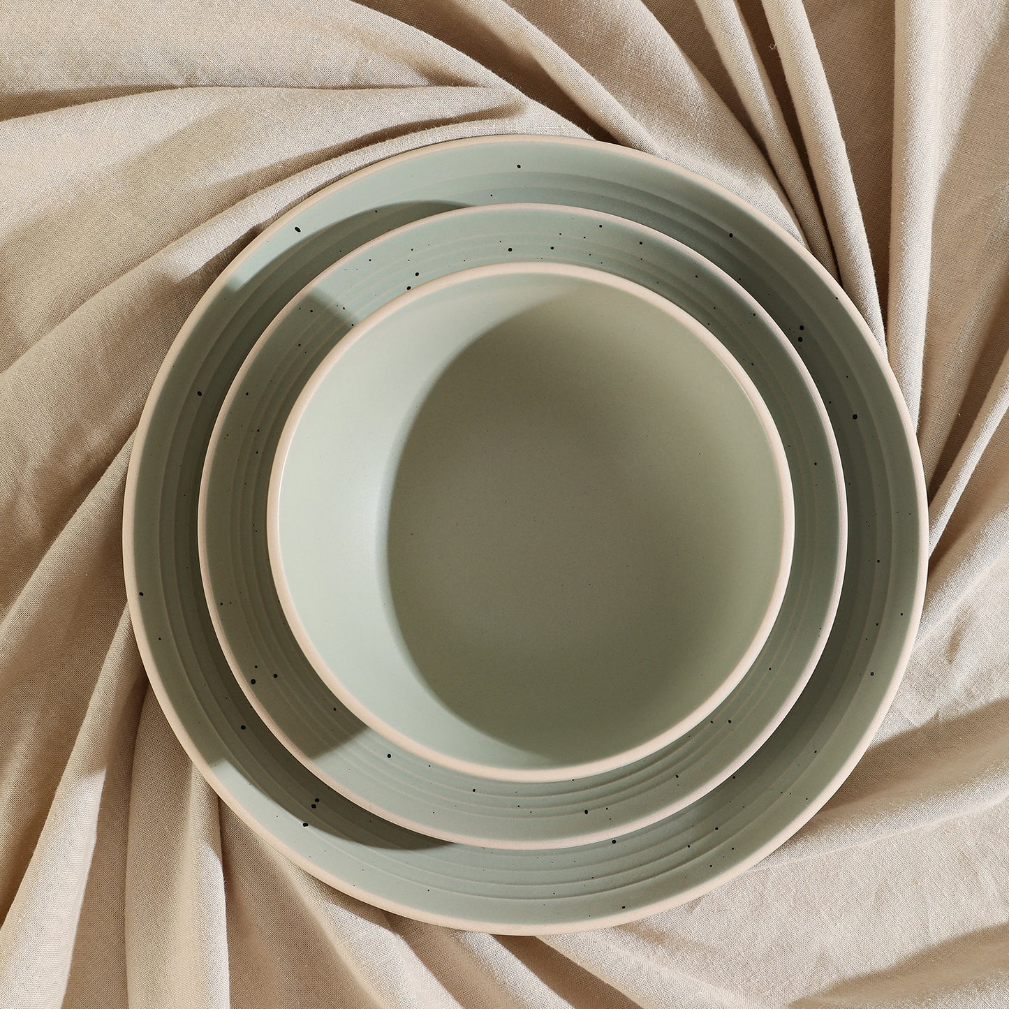 Lauren Stoneware Dinnerware Set - Green