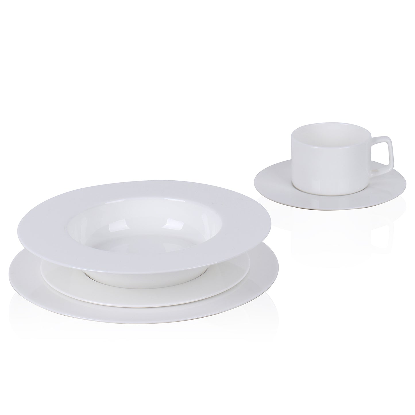 Sylvie Bone China Dinnerware Set - White