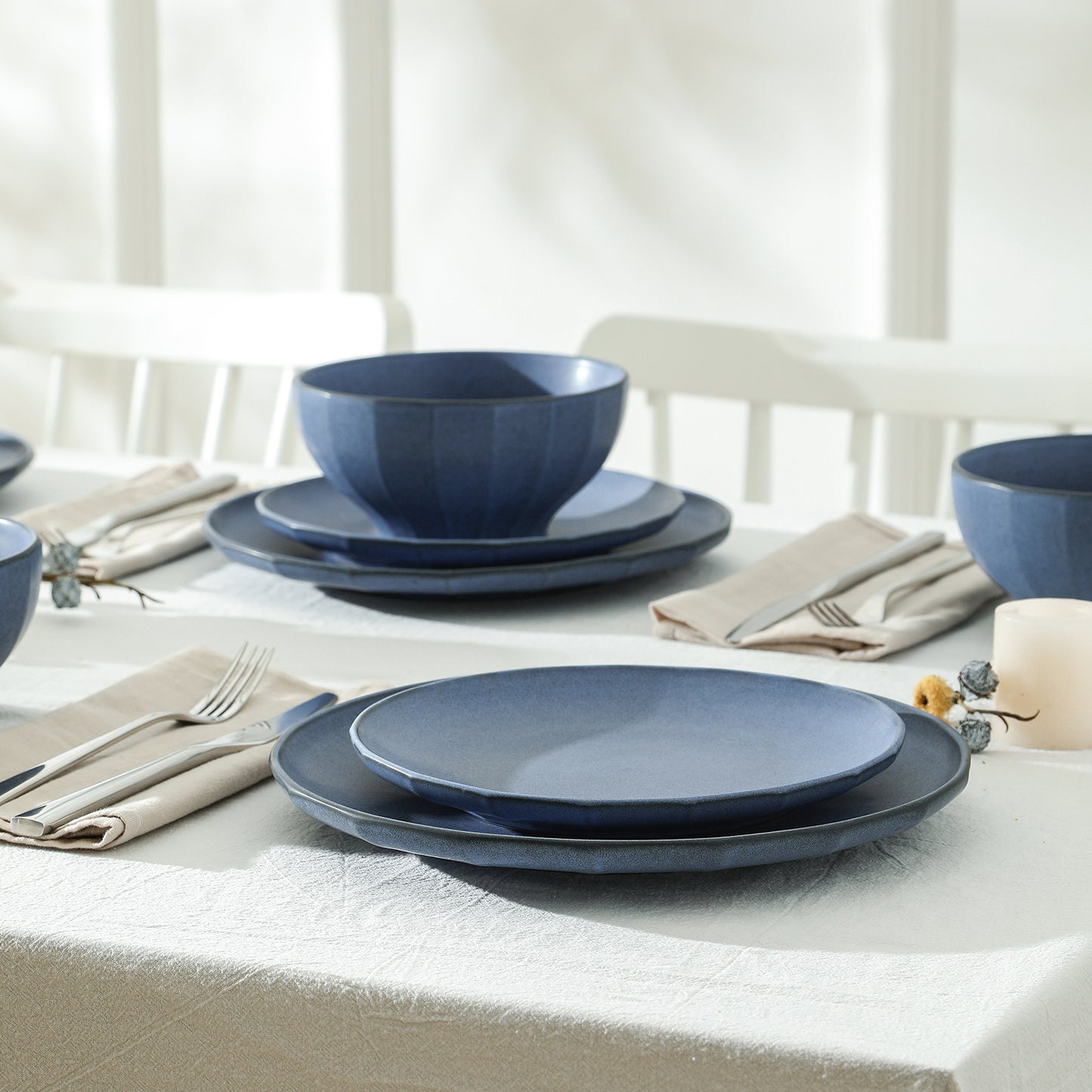 Rio Stoneware Dinner Plate - Blue