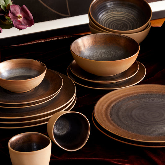 Akita Stoneware Dinnerware Set - Copper