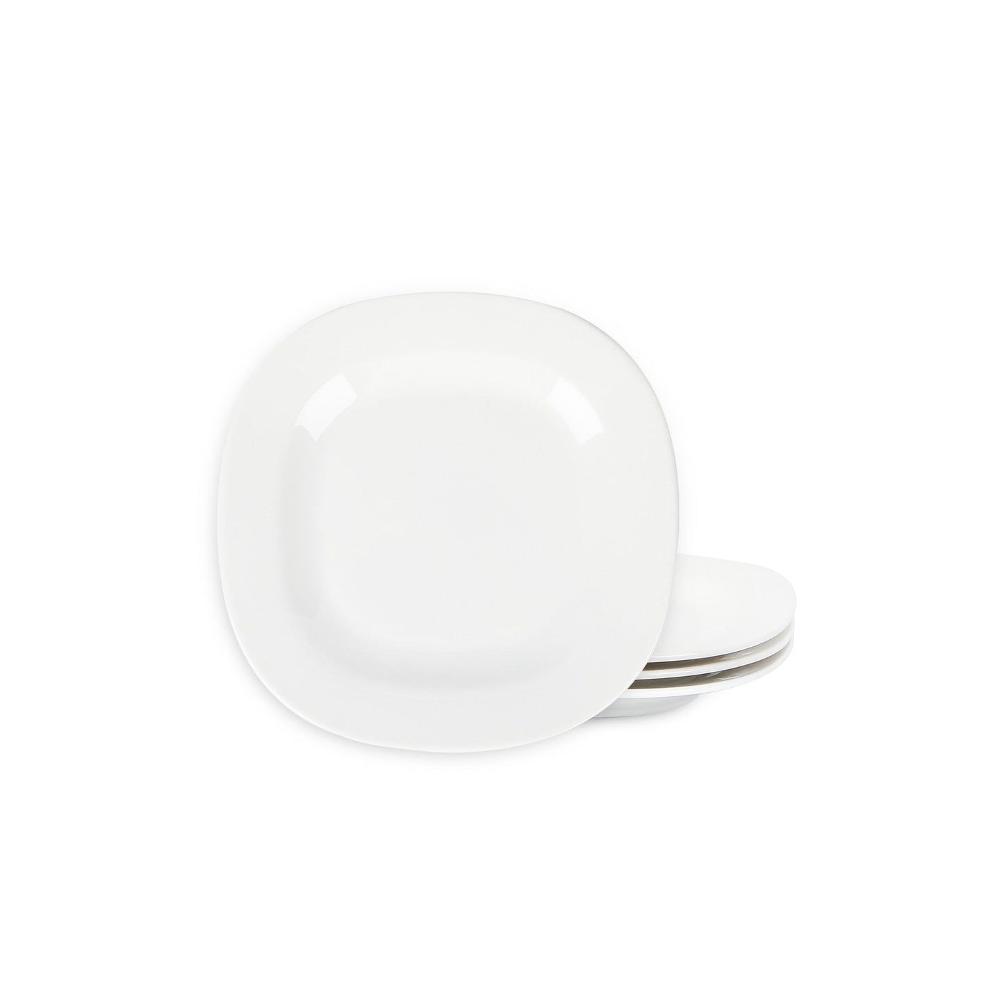 Quadro Porcelain Salad Plate - White