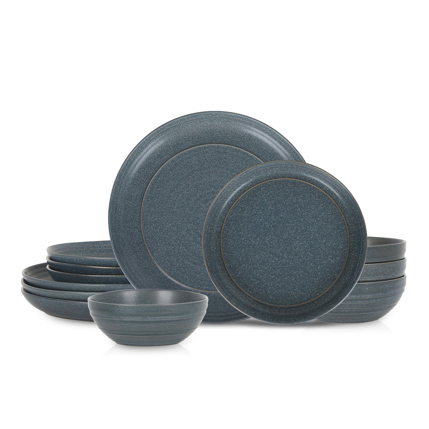 Elio Stoneware Dinnerware Set - Blue