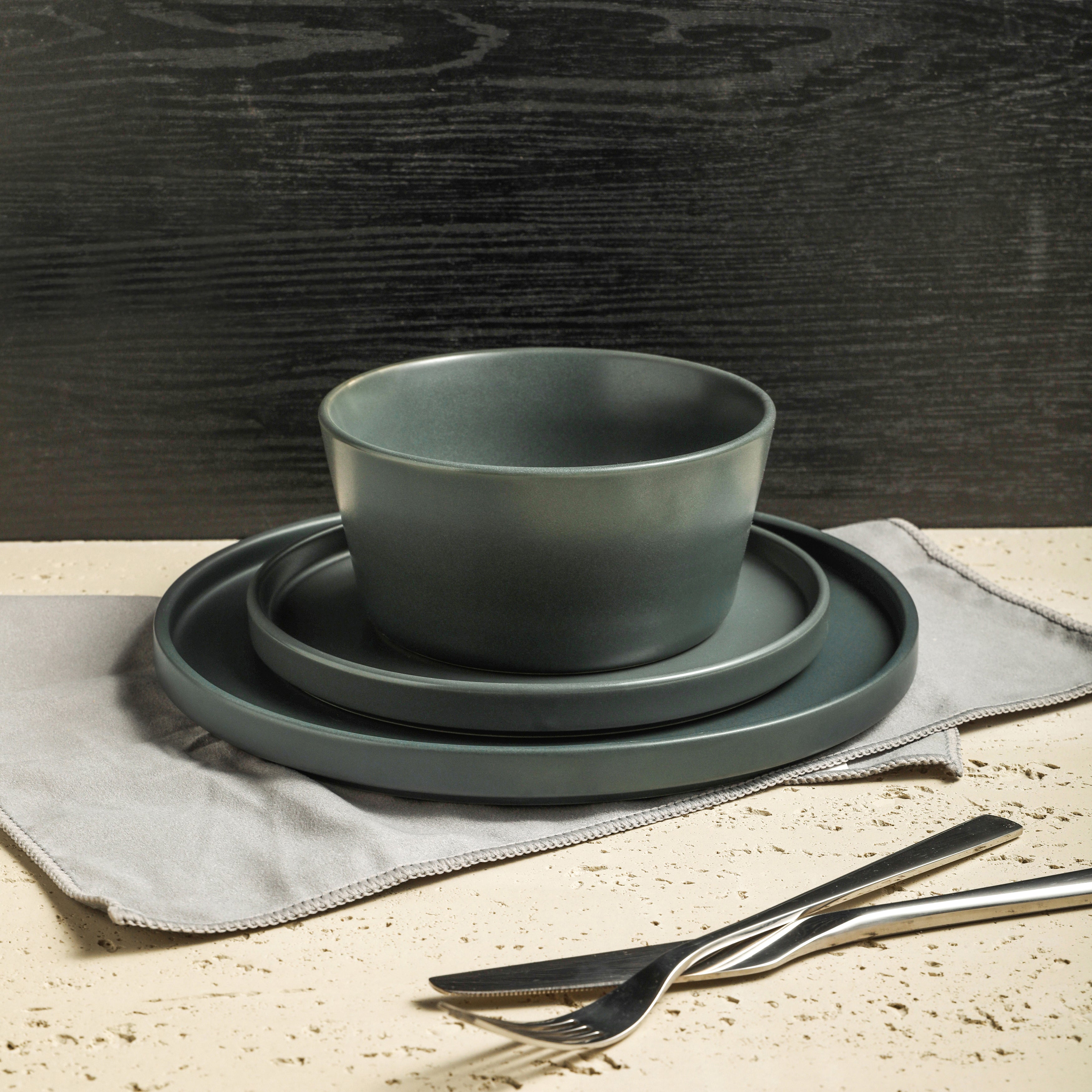 Grey dinnerware outlet sets