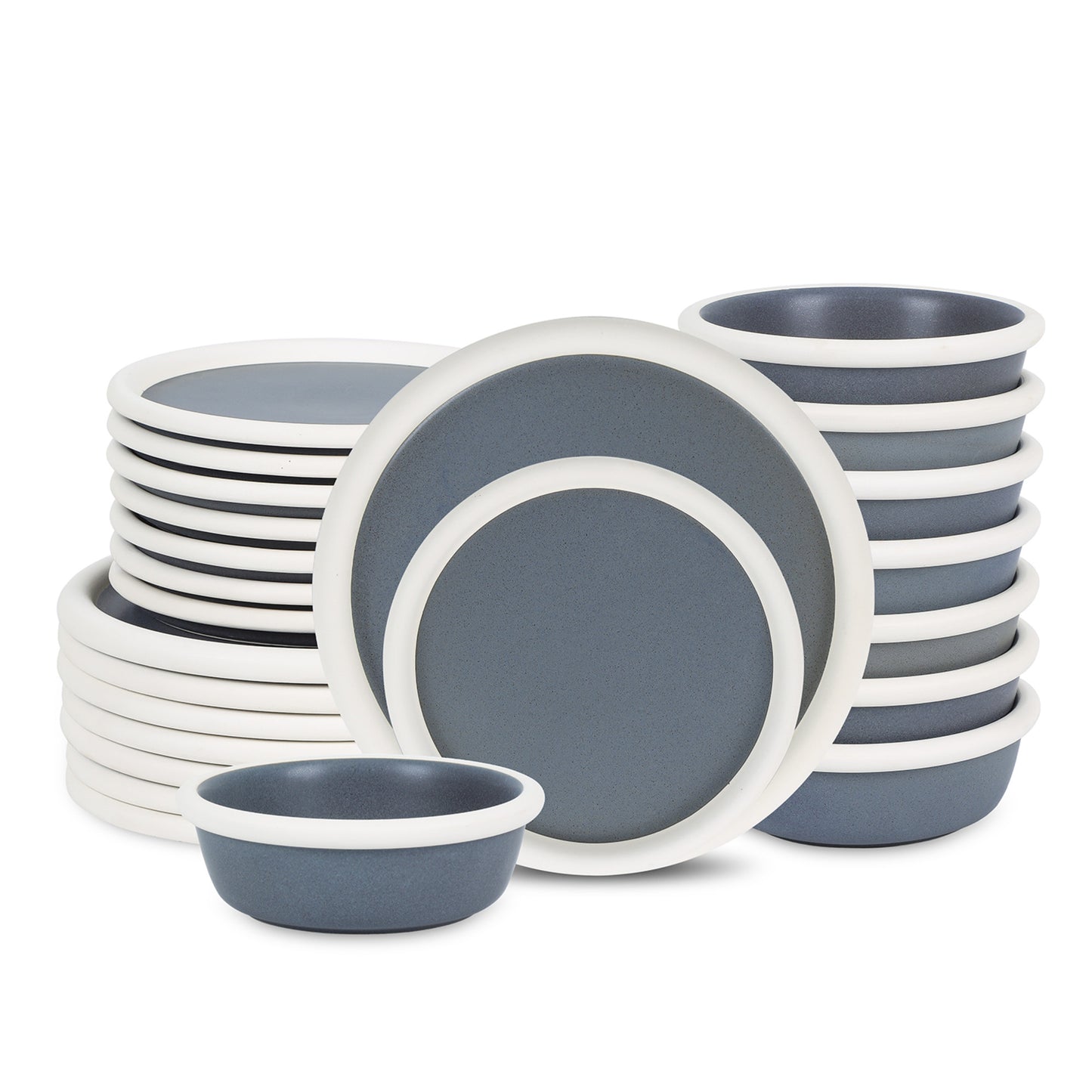 Capri Stoneware Dinnerware Set - Grey