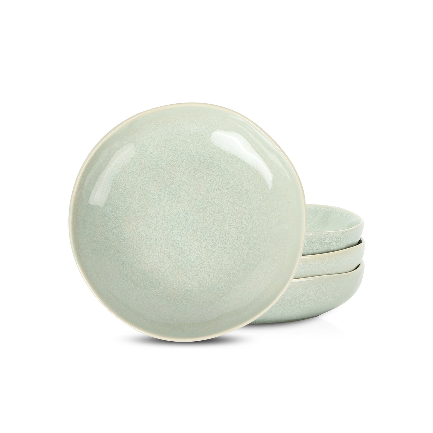 Mirella Stoneware  Pasta Bowl - Light Green