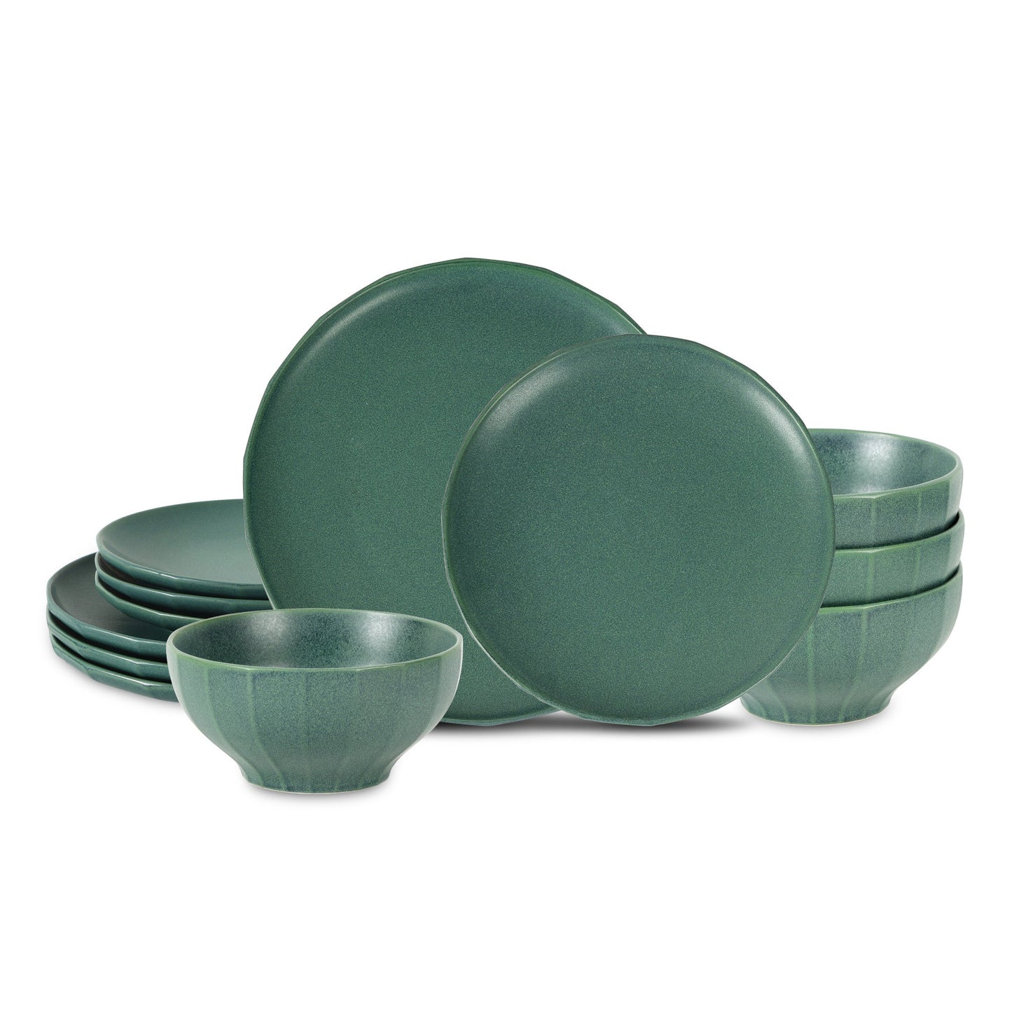 Rio Stoneware Dinnerware Set - Green