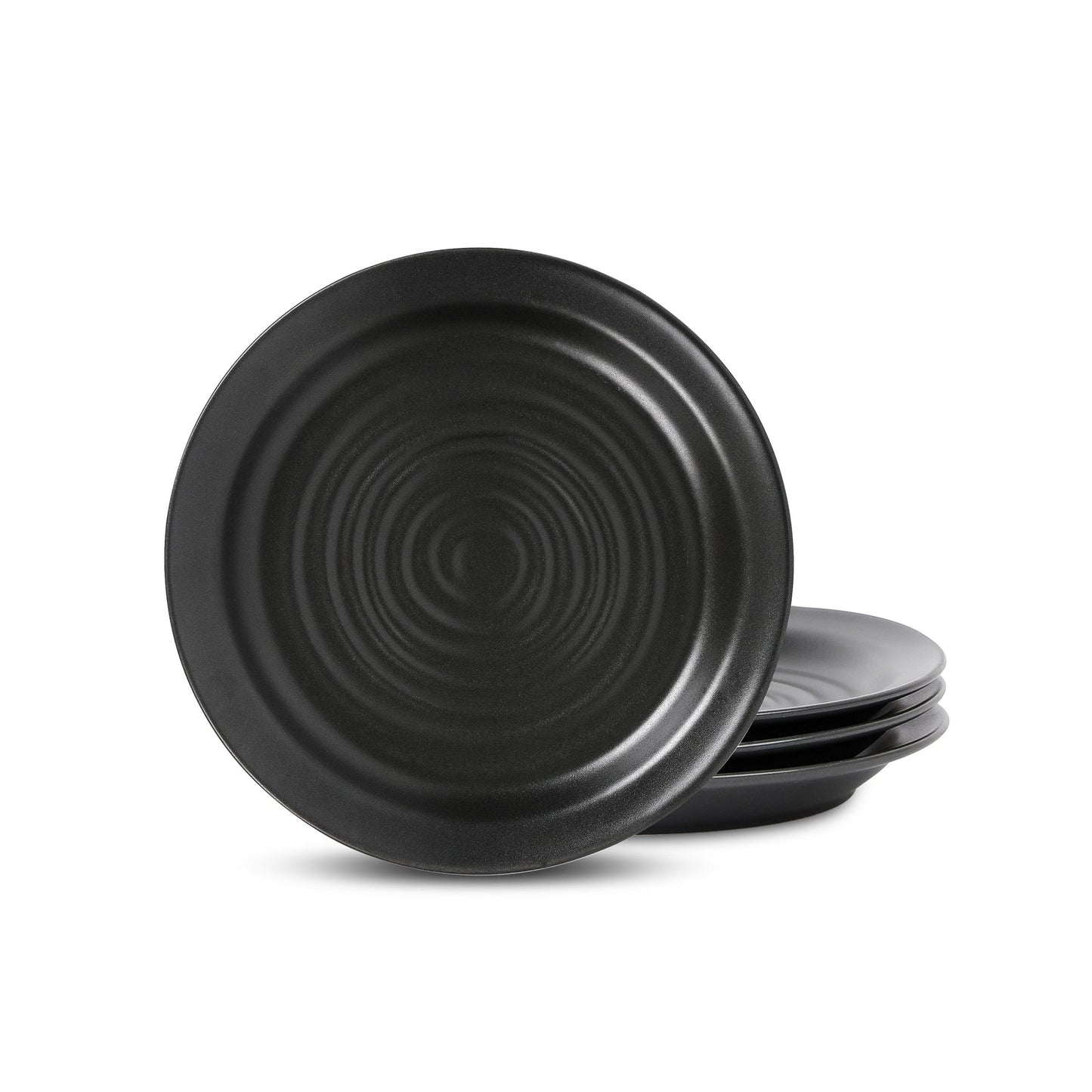 Orbit Stoneware Salad Plate - Charcoal