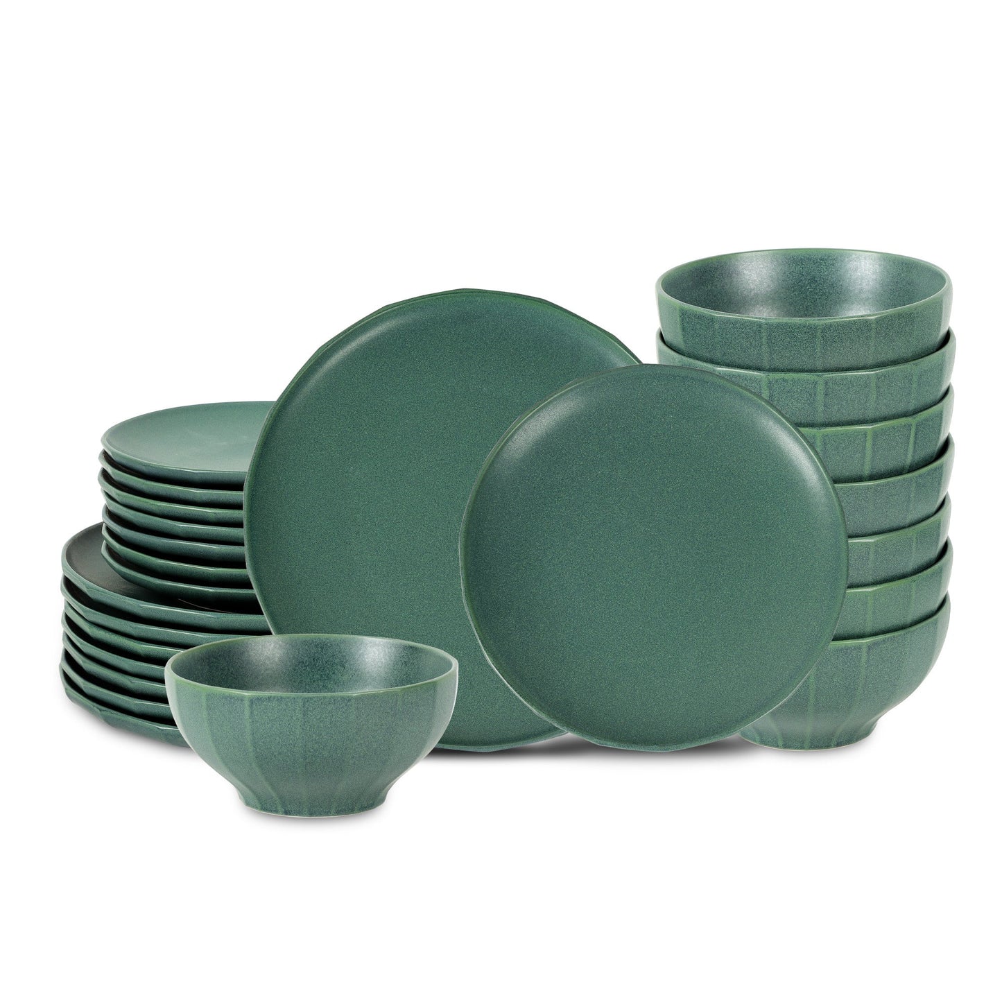 Rio Stoneware Dinnerware Set - Green