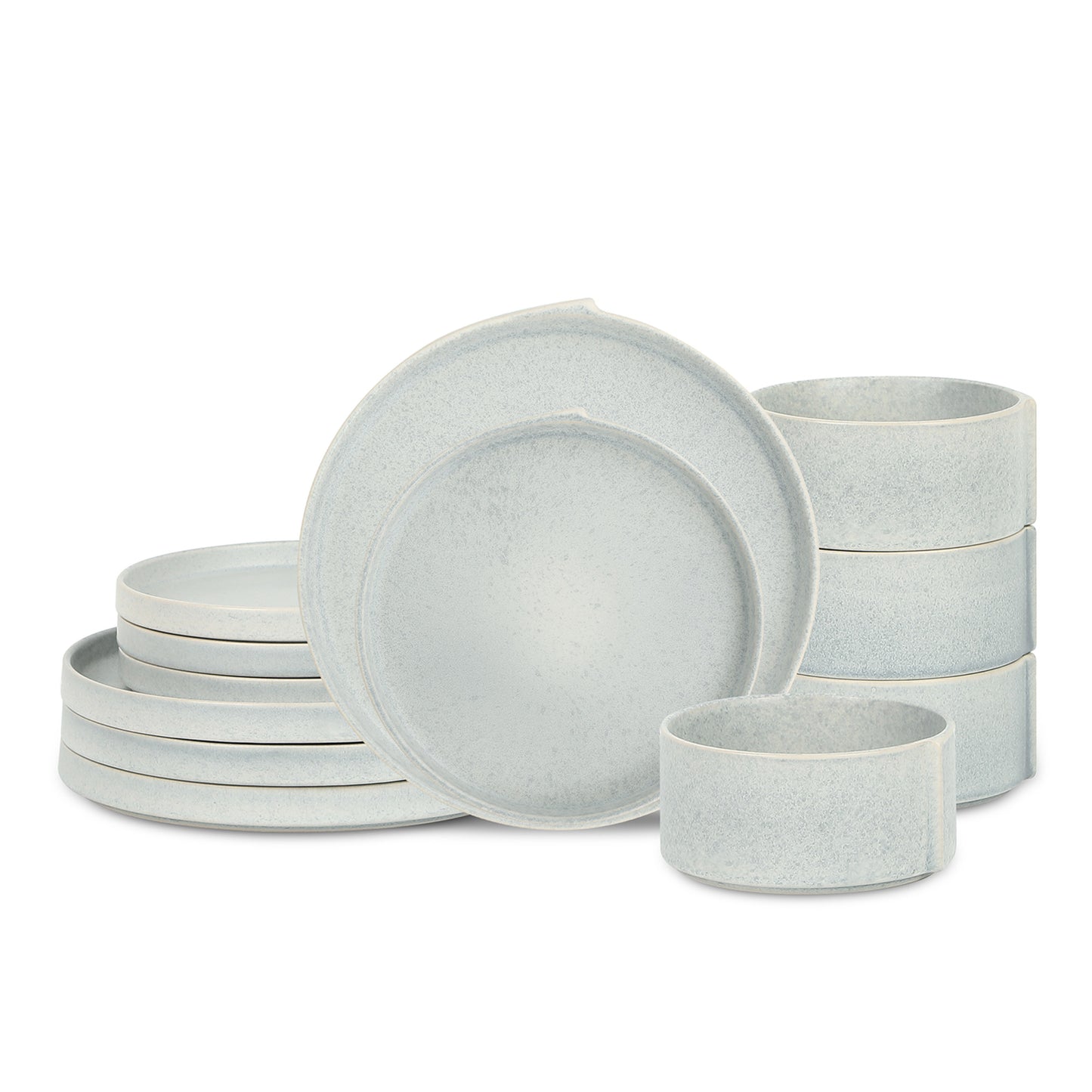 Bao Stoneware Dinnerware Set - Blue-Grey