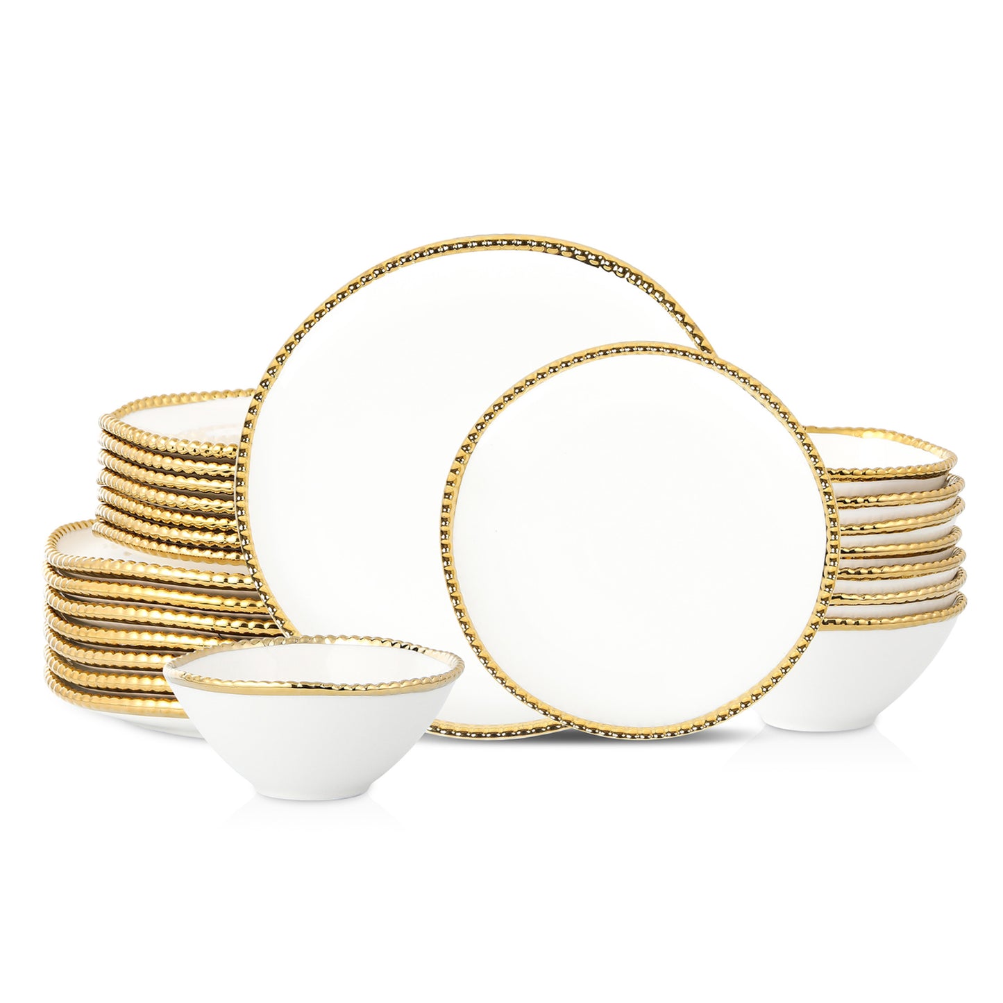 Akoya Porcelain Dinnerware Set - White