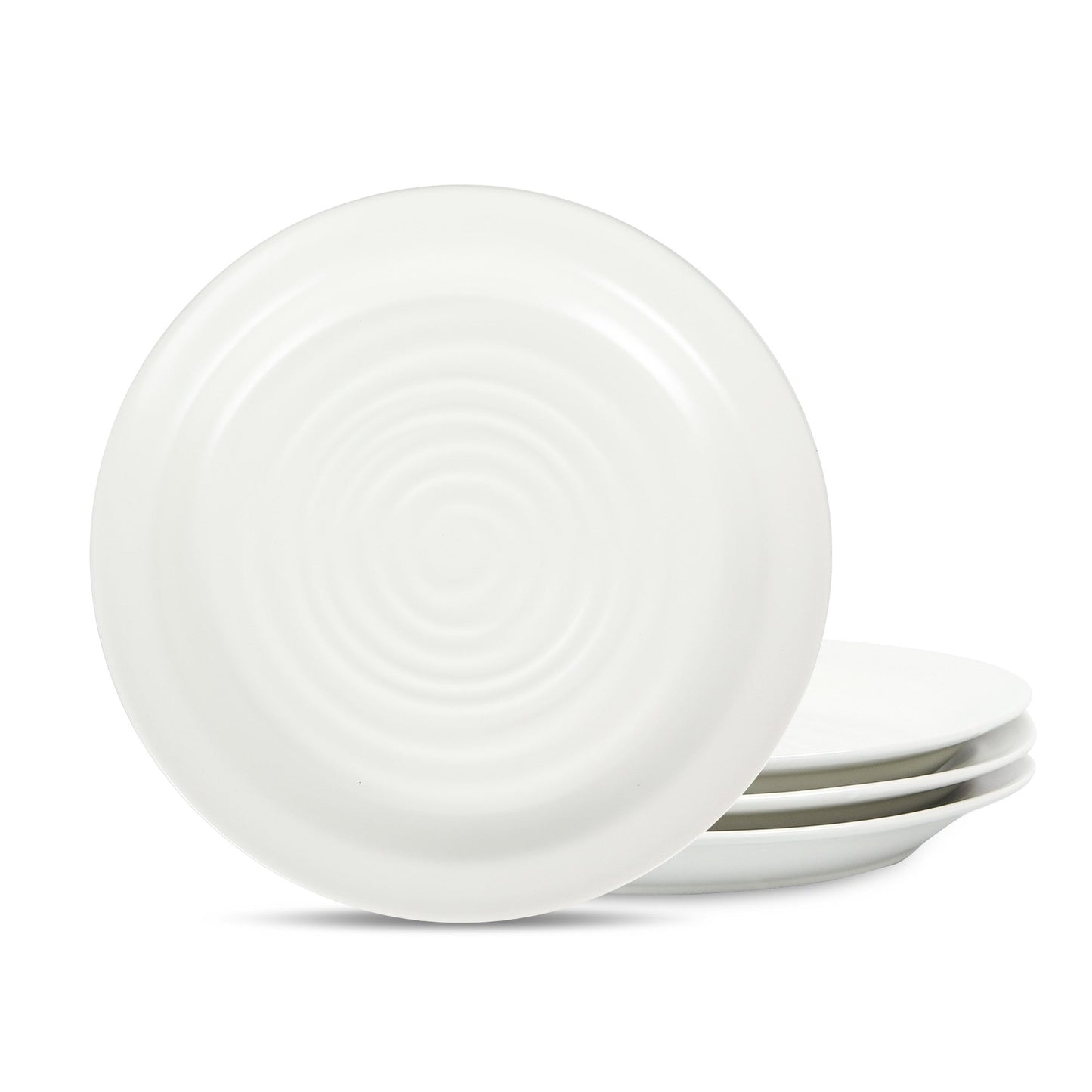 Orbit Stoneware Salad Plate - White