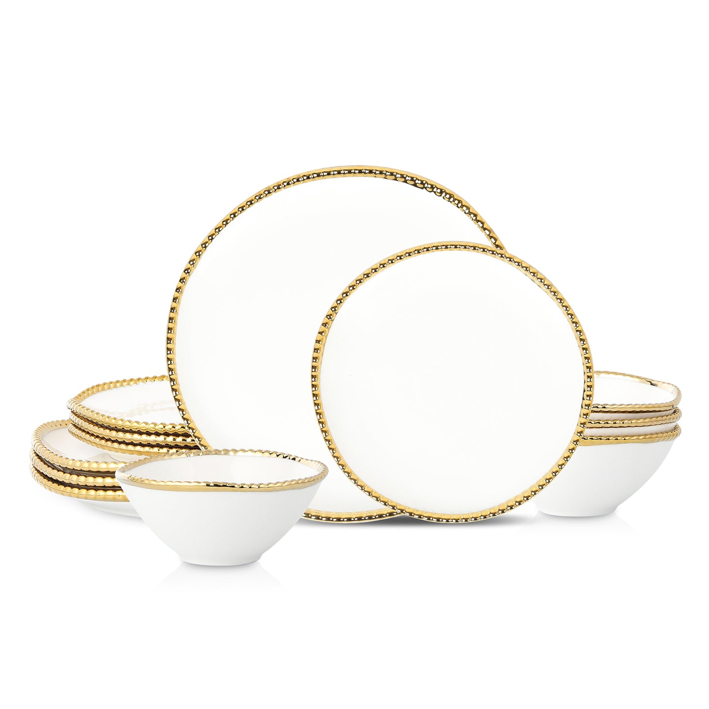 Akoya Porcelain Dinnerware Set - White