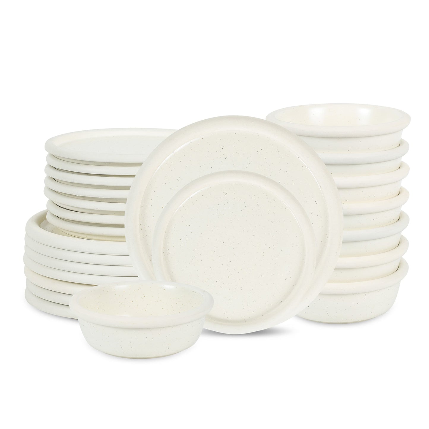 Capri Stoneware Dinnerware Set - White