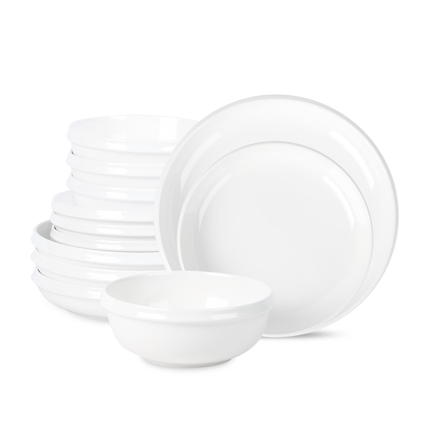 Verso Porcelain Dinnerware Set - White