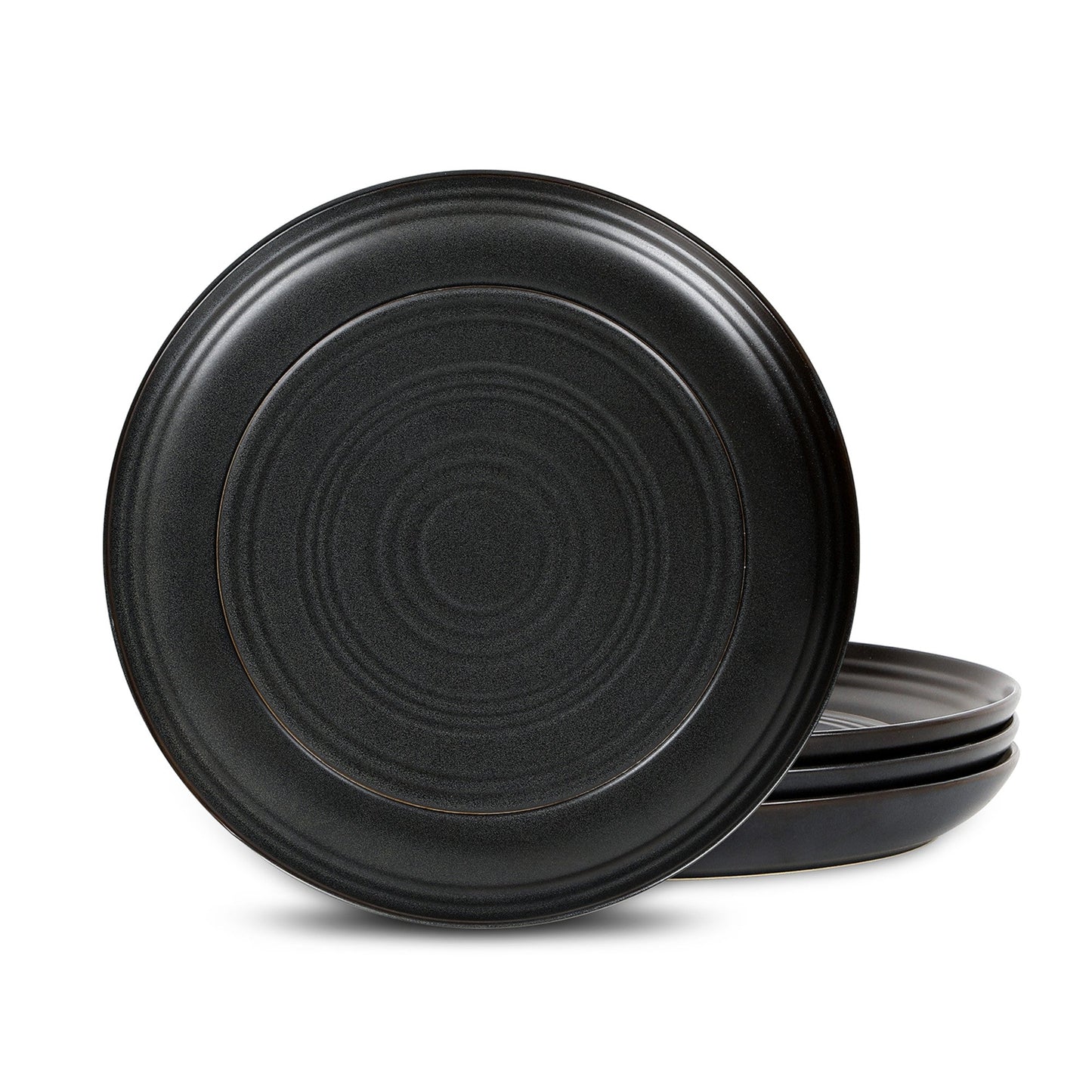 Elio Stoneware Dinner Plate - Black