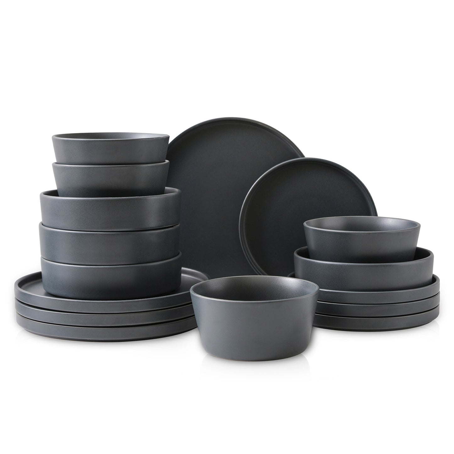 Celina Stoneware Dinnerware Set, Cereal and 7-inch Pasta Bowls