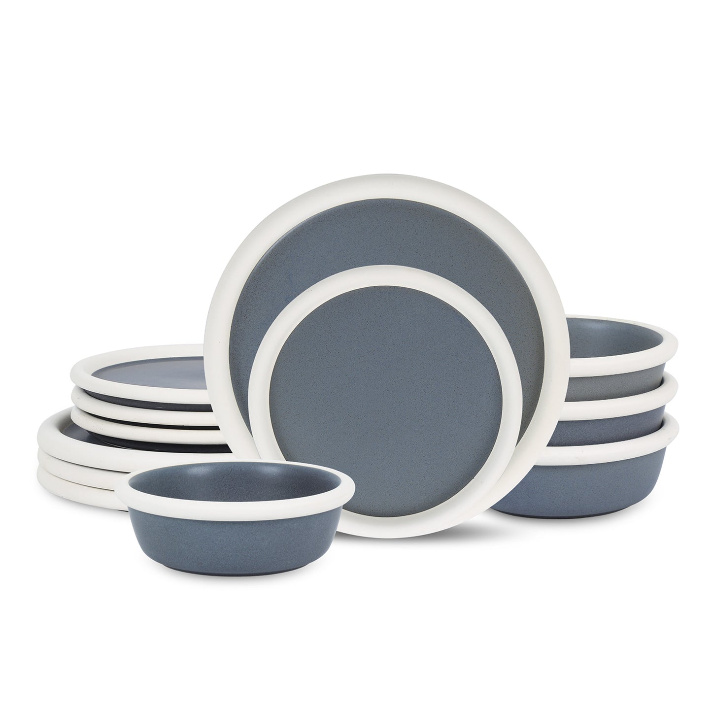 Capri Stoneware Dinnerware Set - Grey