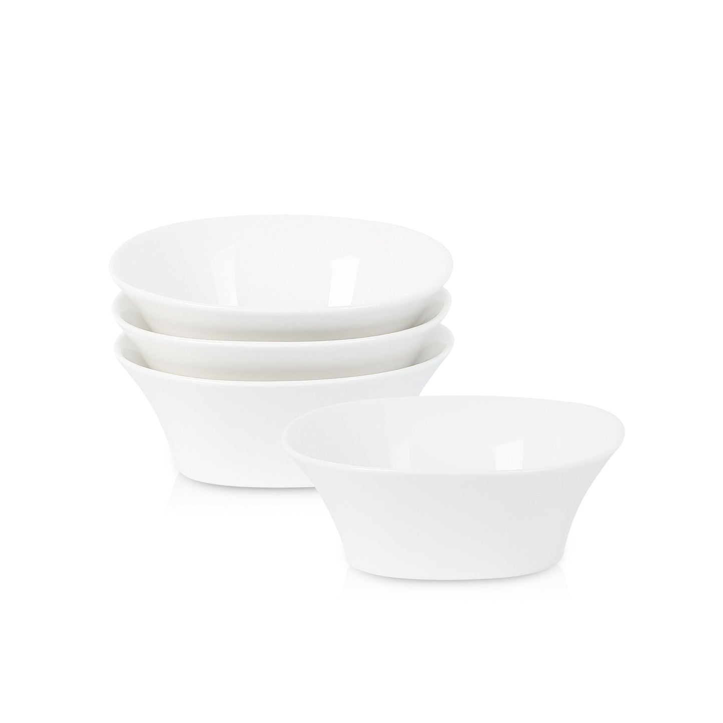 Quadro Porcelain Bowl - White