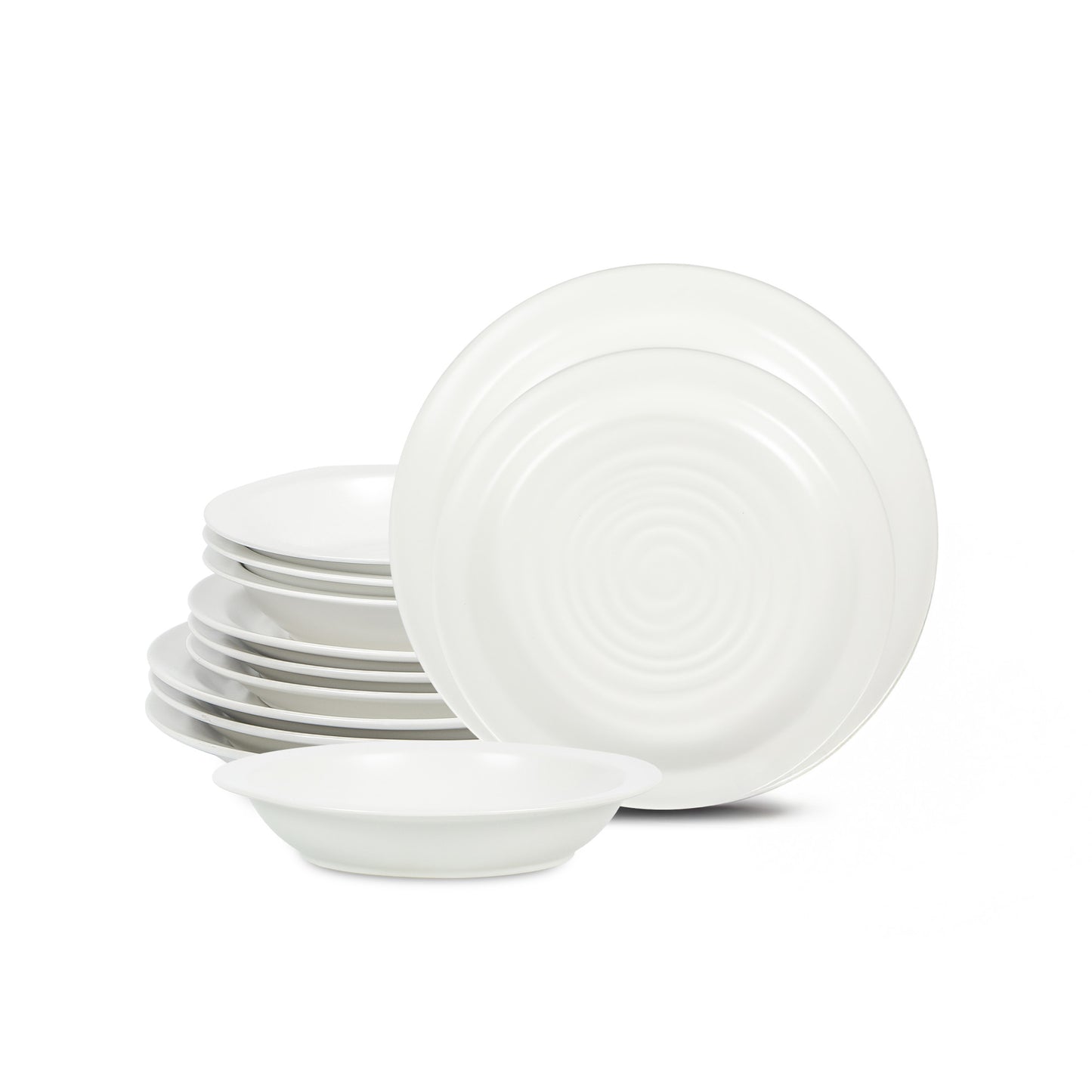 Orbit Stoneware Dinnerware Set - White