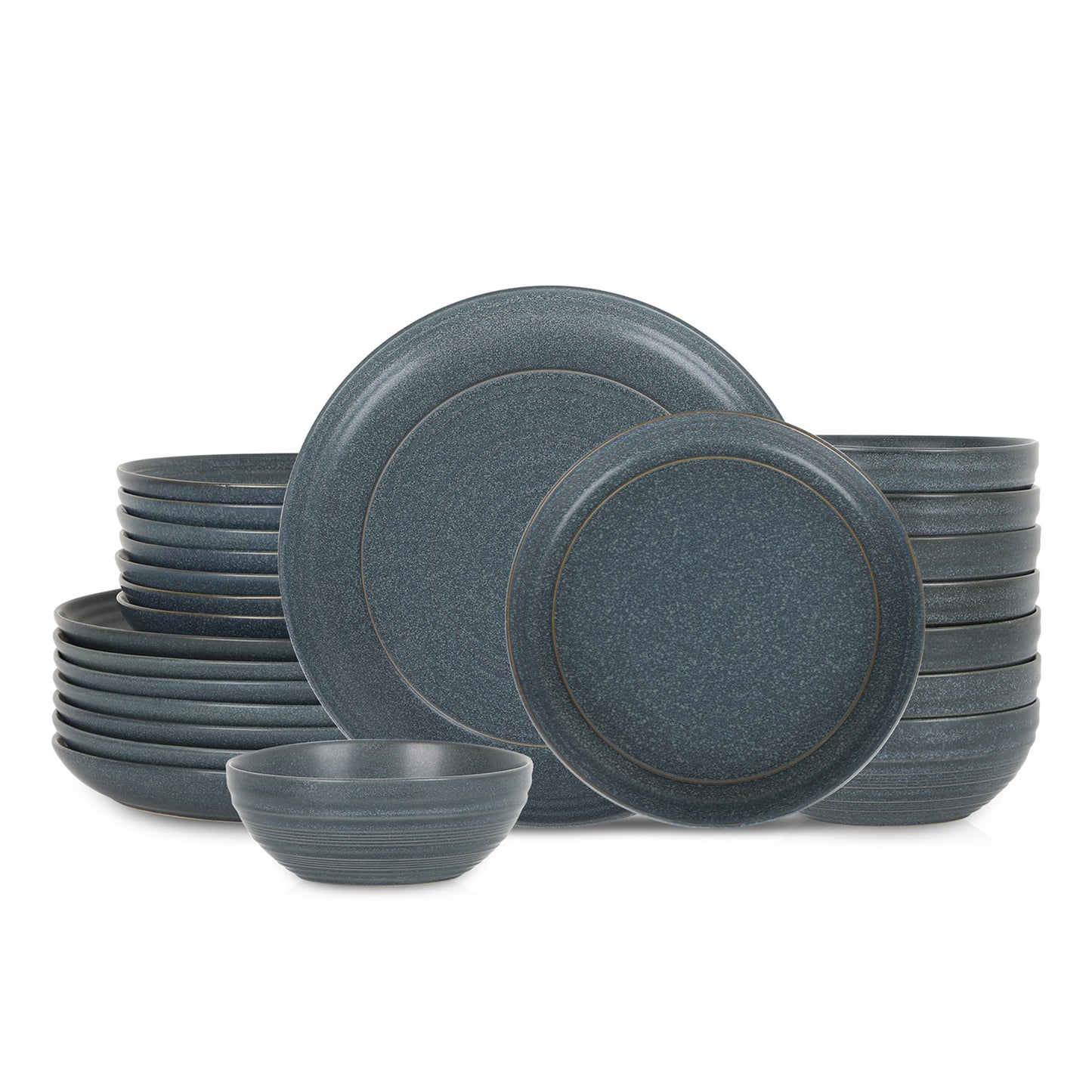 Elio Stoneware Dinnerware Set - Blue