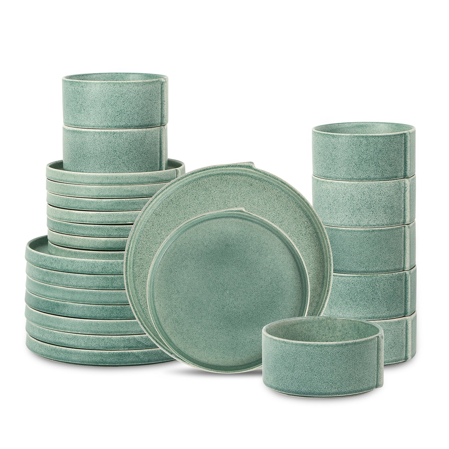 Bao Stoneware Dinnerware Set - Green