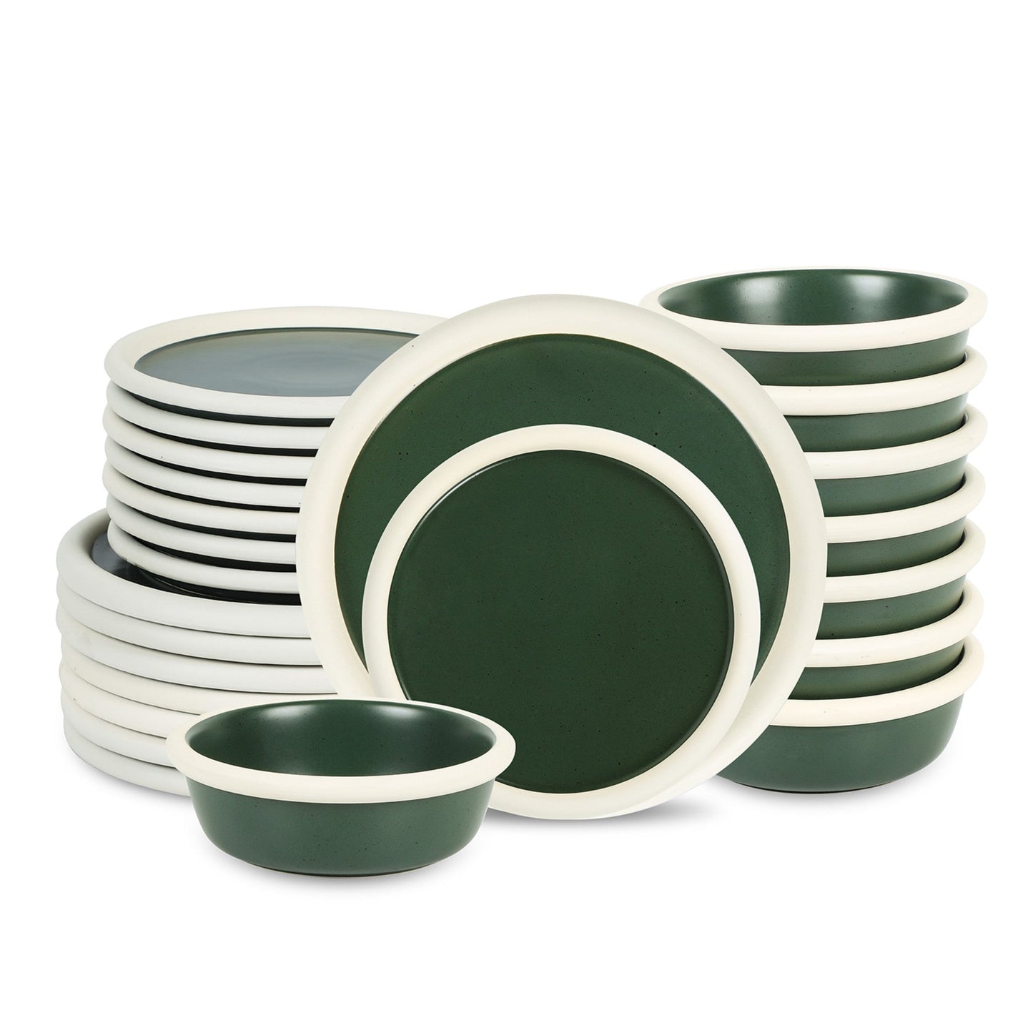 Capri Stoneware Dinnerware Set - Green