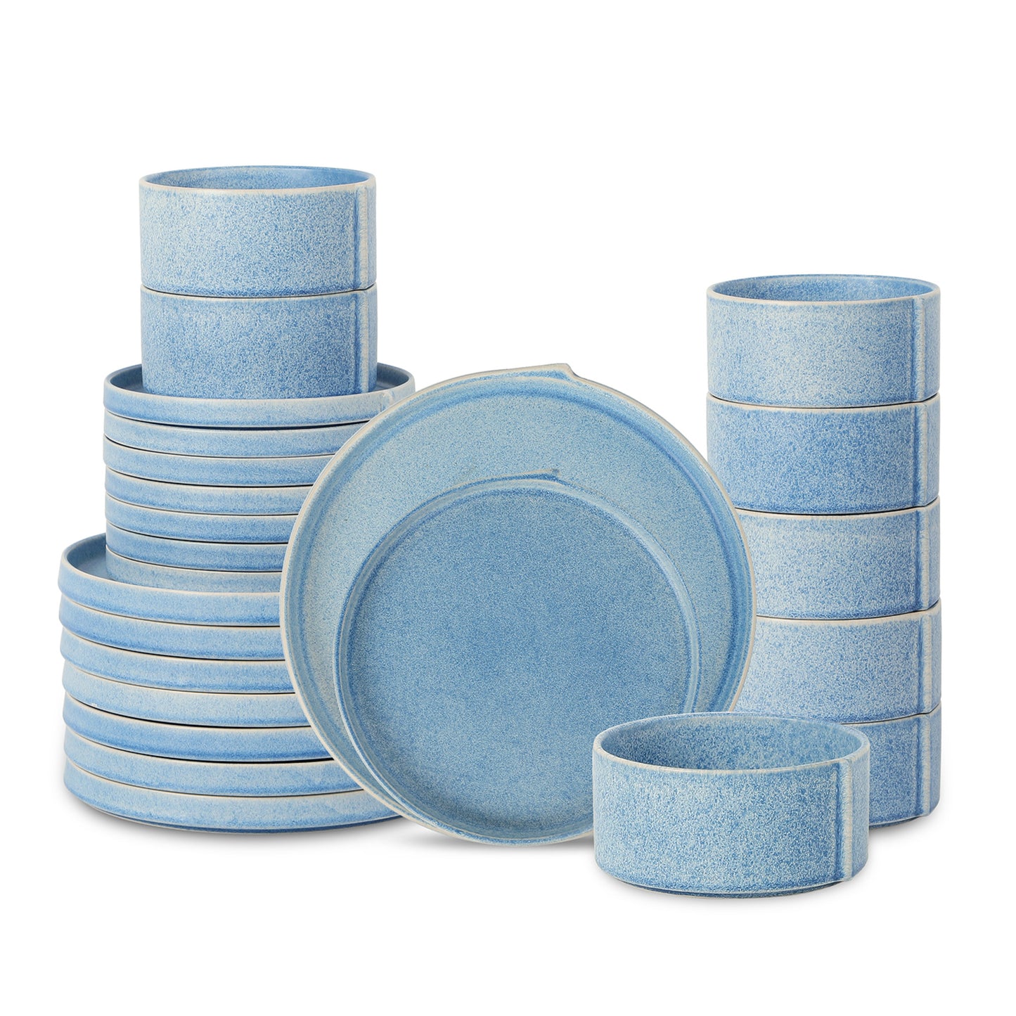 Bao Stoneware Dinnerware Set - Blue