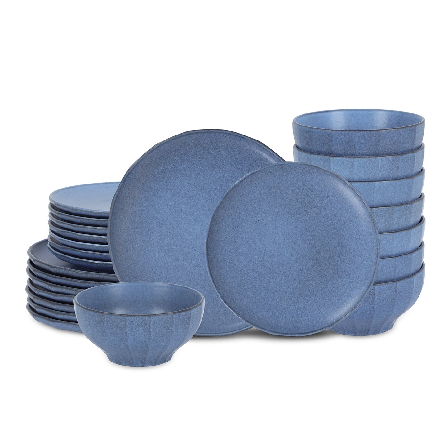 Rio Stoneware Dinnerware Set - Blue