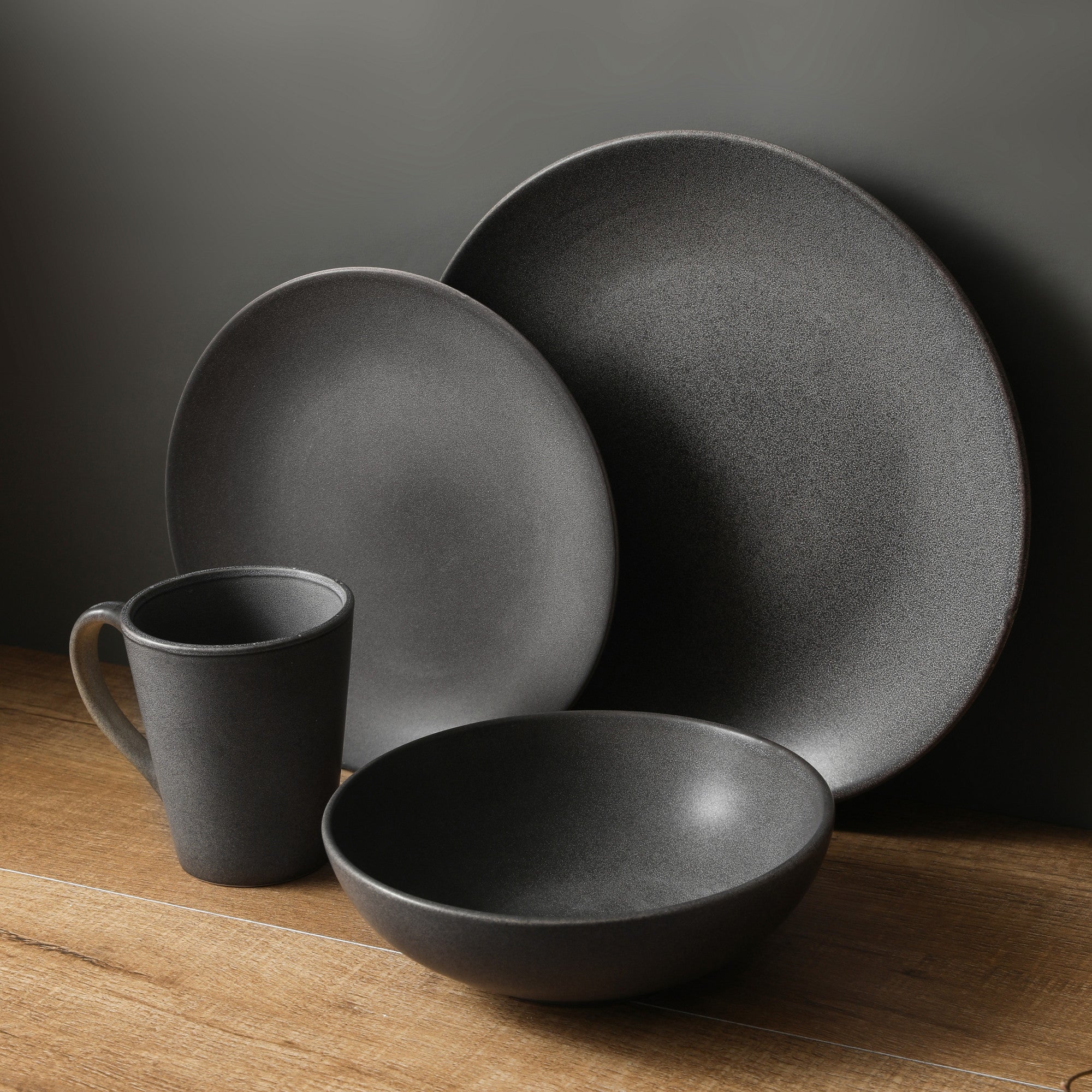 Grao Stoneware Dinnerware Set - Grey