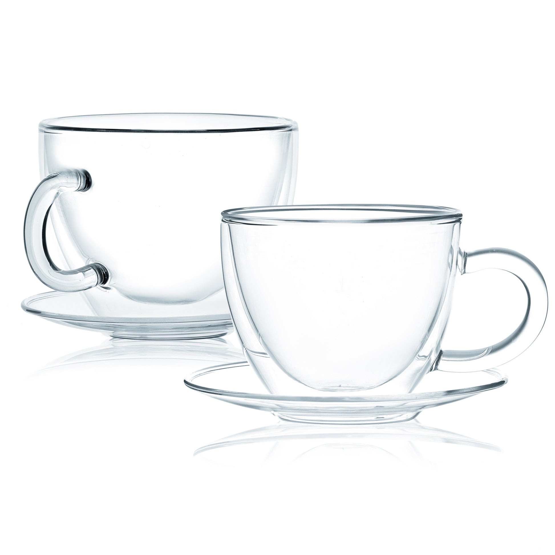 4 Pack Heat Resistant Double Walled Glass Thermo Tea Cups – Charbrew Tea