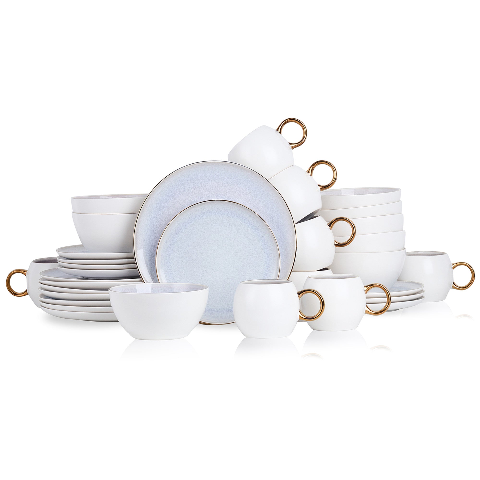 Josephine Porcelain Dinnerware Set - Lavender