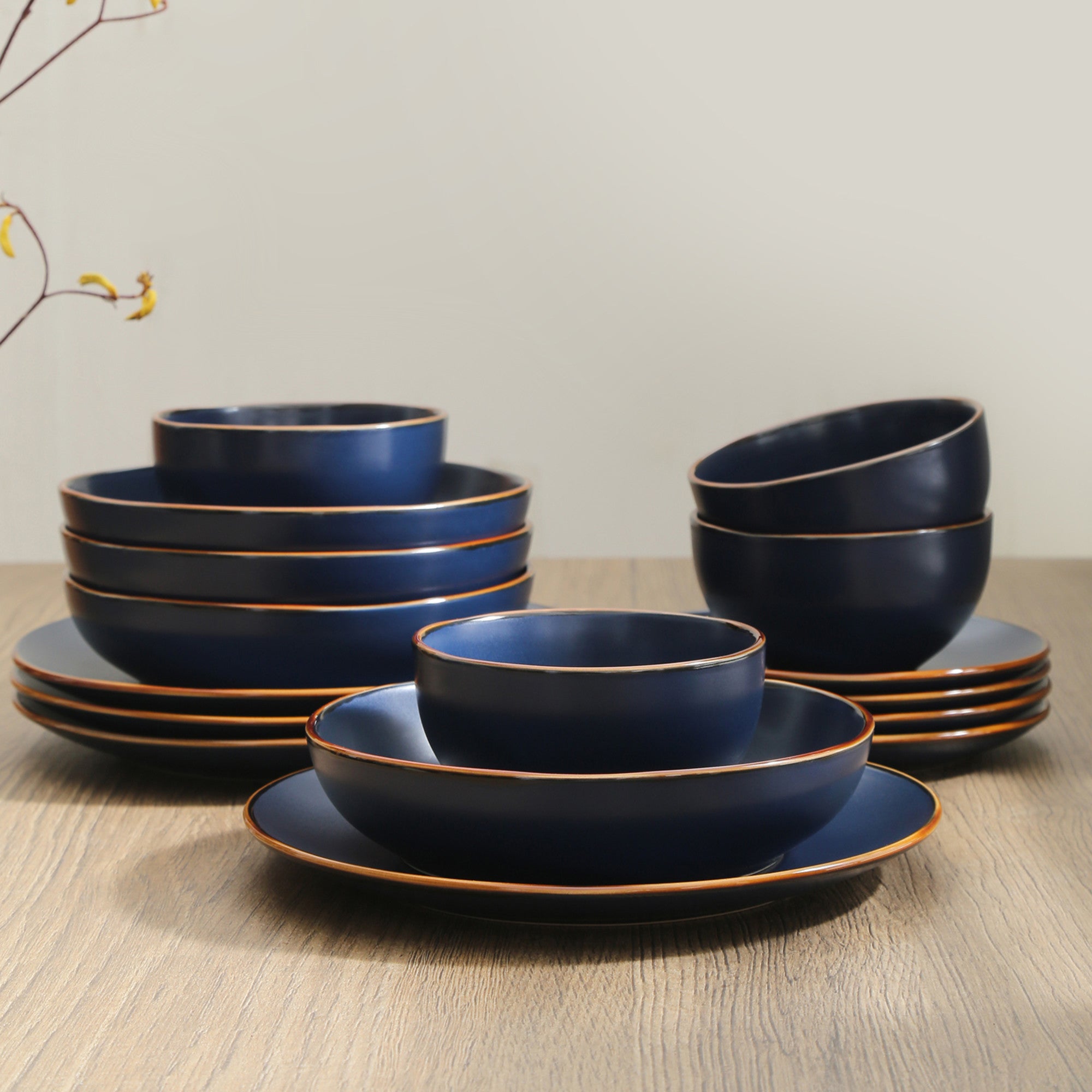 Stoneware dinnerware 2024 sets for 8